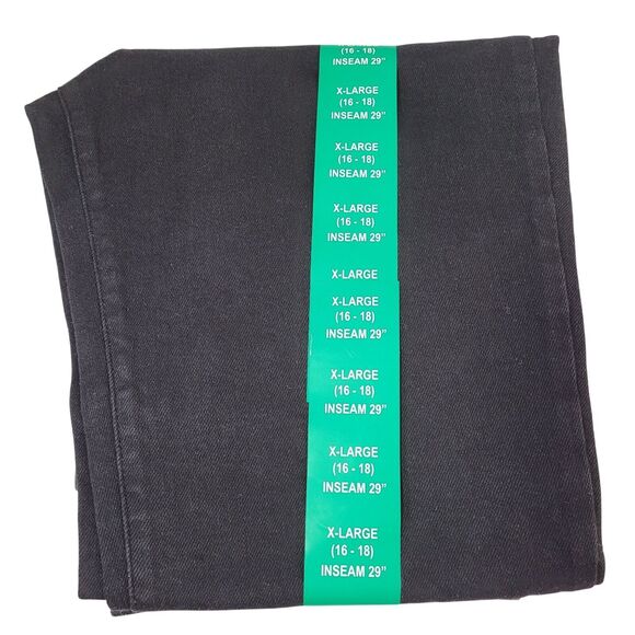 Gloria Vanderbilt Women's Perfect High Rise Skinny Denim Jean, Black, XL(16-18) - Picture 12 of 12